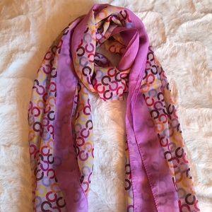 Multicolor coach scarf